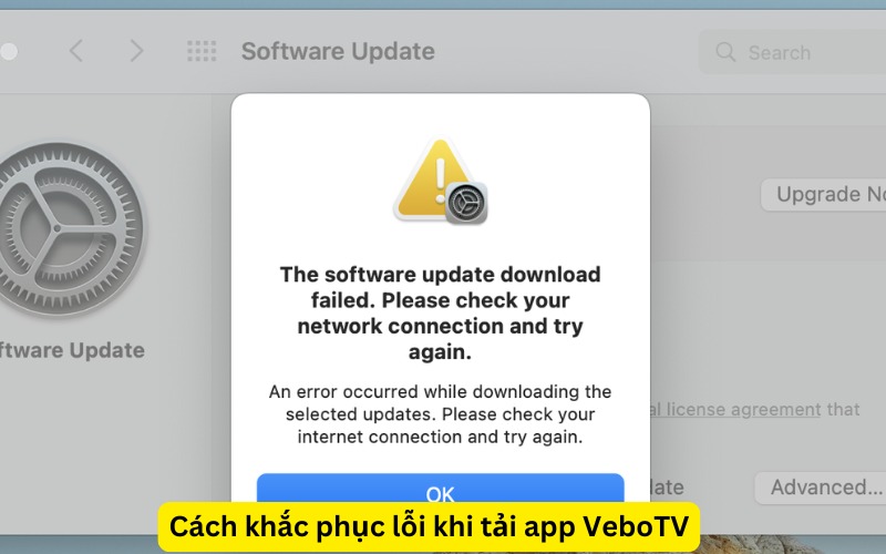 Cách khắc phục lỗi khi tải app VeboTV