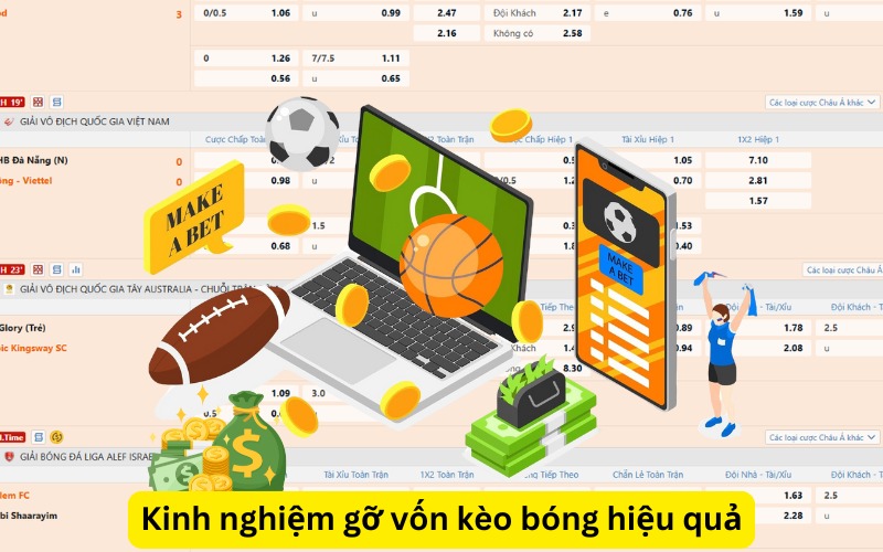 Kinh nghiệm gỡ vốn kèo bóng hiệu quả